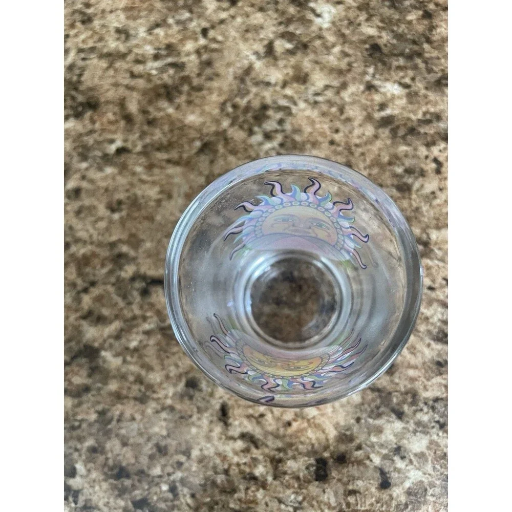 Whiskey Shot Glass Dominican Republic Flag with Sun‎